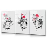 WALLXPERT dekorativna slika od kaljenog stakla (3 komada) uv 876 45 x 65 | ePonuda.com