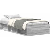  Okvir kreveta siva boja hrasta 90 x 200 cm | shoptok.hr