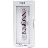 Rimba Rachella - dvojni stekleni dildo (prosojen - barva) | Shoptok.si