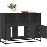 vidaXL Komoda črna 100x35x76 cm inženirski les Cene