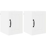 vidaXL Stenska kuhinjska omarica s polico 2 pcs Bela 30 x 31 x 40 cm | Shoptok.si