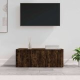 TV ormarić boja dimljenog hrasta 80x34x30 cm konstruirano drvo Cijene