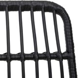  7-dijelni vrtni blagovaonski set od poliratana crni | shoptok.hr