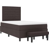  vzmetnica s posteljo in klopjo temno rjava 120x200 cm tkanina, (22083355) | Shoptok.si