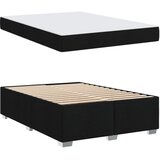  Krevetna konstrukcija s madracem Crna 160 x 200 cm tkanina Slike