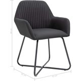  Jedilni stoli 4 kosi črno blago | Shoptok.si