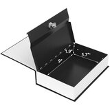  Knjiga oblikovana sef z ovitkom za ključe, črna, 18x12 cm | Shoptok.si