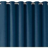  Curtain MILANA color indigo style classic silver silver metal eyelets chenille 220x300 HOMEDE | shoptok.hr