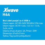 X Wave H44 USB brzi ZIDNI punjac za mobilne,tablete,4xUSB-4A/3,1A/2,1A/1A crni | Eponuda.com