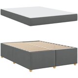  Krevetna konstrukcija Tamno siva 160 x 200 cm tkanina | shoptok.hr