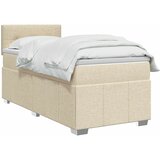  Boxspring krevet s madracem Krem 90 x 200 cm Tkanina | shoptok.hr