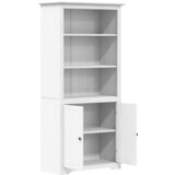  Regal za knjige BODO bijeli 82x40x173 cm od masivne borovine | shoptok.hr