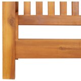 vidaXL 2-sedežna vrtna klop za gugalnico 110x56x58 cm iz močnega akacijevega lesa | Shoptok.si