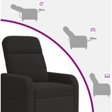  Fotelja s nagibom Crna Bouclé | shoptok.hr