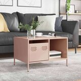 vidaXL Stol za kavu ružičasti 68,5x50x43,5 cm hladno valjani čelik | shoptok.hr