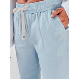 DStreet Spodnie damskie casualowe wide leg BOHO DAY jasnoniebieskie | shoptok.hr