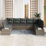  Set vrtnog kauča Set od 9 Siva Ratan Vrtni kauč Pravokutni | shoptok.hr