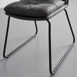 Bessagi Home stol kona, temno siva, mikrovlakna | Shoptok.si