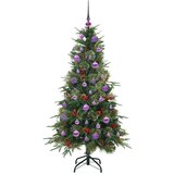 vidaXL Umetno Zložljivo Božično Drevo Zelena 150 cm PE in PVC | Shoptok.si