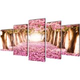  Zidne Slike na Platnu s Printom Trešnjinog Cvijeta 100 x 50 cm | shoptok.hr