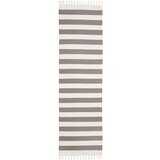 Westwing Collection Bež-siva ručno tkana pamučna staza Blocker, 70 x 250 cm | shoptok.hr