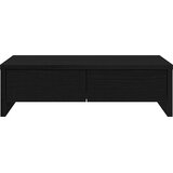  Stalak za monitor s ladicama Crni hrast 50x27x15 cm Konstruirano drvo | shoptok.hr