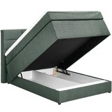 CARRYHOME POSTELJA BOXSPRING 120 cm x 200 cm , tekstil temno zelena | Shoptok.si
