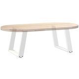  Noge za stolić U-oblika 2 kom bijele 60x(42-43) cm čelik | shoptok.hr