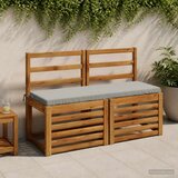  Jastučić za klupu SOEST 100% poliester Siva 100 x 40 x 5 cm - Siva 100 x 40 x 5 cm Poliester | shoptok.hr