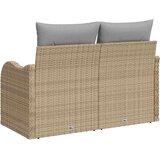 Vrtni kauč s jastukom Bež 121 x 62 x 69cm poliratan | shoptok.hr