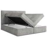Makamii Svetlo siva boxspring postelja s prostorom za shranjevanje 180x200 cm Palta – | Shoptok.si
