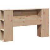 vidaXL Krevet s regalom za knjige bez madraca 140x200 cm od borovine | shoptok.hr