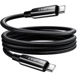 LINQ Kabel USB-C na USB-C 4A Power Delivery 80W iz odpornega pletenega najlona 1,2m, Črna, (5000191834) | Shoptok.si
