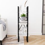 Ormarić za knjige s 3 razine bijeli 40 x 30 x 105 cm borovina | shoptok.hr