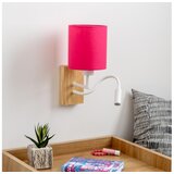  Brilagi - LED zidna lampa NUBILA WOOD 1xE27/25W/230V + LED/3W hrast/ružičasta | Eponuda.com