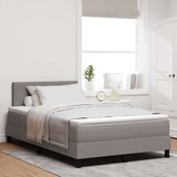 Box Postelja z vzmetnico z vzmetnico Taupe 120 x 190 cm blago, (5000126247) | Shoptok.si