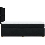  Krevet s oprugama i madracem crni 90x200 cm od tkanine | shoptok.hr