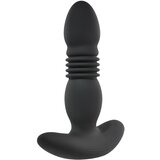 Playboy polnilni, potisni analni vibrator (črn) | Shoptok.si