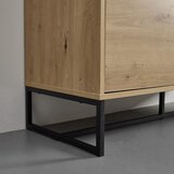 Bessagi Home komoda fosca, črna, hrast | Shoptok.si