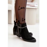 Zazoo 2326 Suede Women's Slip-On Boots Black | shoptok.hr