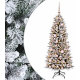  Umjetno božićno drvce s kuglicom 240 cm 300 LED lampica - Zelena i bijela 240 cm s LED-ima i ružičastim lopticama | shoptok.hr