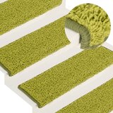  Prostirke za stepenice 15 kom 65x21x4 cm Zelene s pravokutnim rubom | shoptok.hr