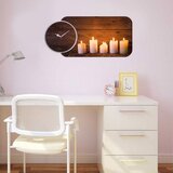 Wallity zidni sat YMS-32, 68x32 cm, 2 dela Cene