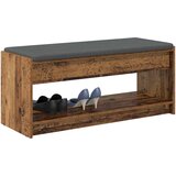  Klupa za hodnik s jastukom Staro drvo 103 x 38 x 45 cm | shoptok.hr