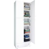 MID.YOU Omara Za Oblačila Lona Xxl, Bela | Shoptok.si