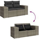 vidaXL 8-dijelni set vrtnih sofa od poliratana s jastucima sivi bagrem | shoptok.hr