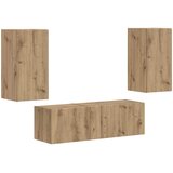  Set TV komoda 4 kom. Umjetnički hrast Konstruirano drvo | shoptok.hr