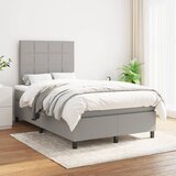 The Living Store Box spring postelja z vzmetnico svetlo siva 120x200 cm blago - Box Spring Postelja, (21516949) Cene