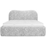 MID.YOU OBLAZINJENA POSTELJA 160 cm x 200 cm , les, tekstil, leseni material siva | Shoptok.si