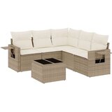  6-dijelni set vrtnih sofa s jastucima bež od poliratana | shoptok.hr